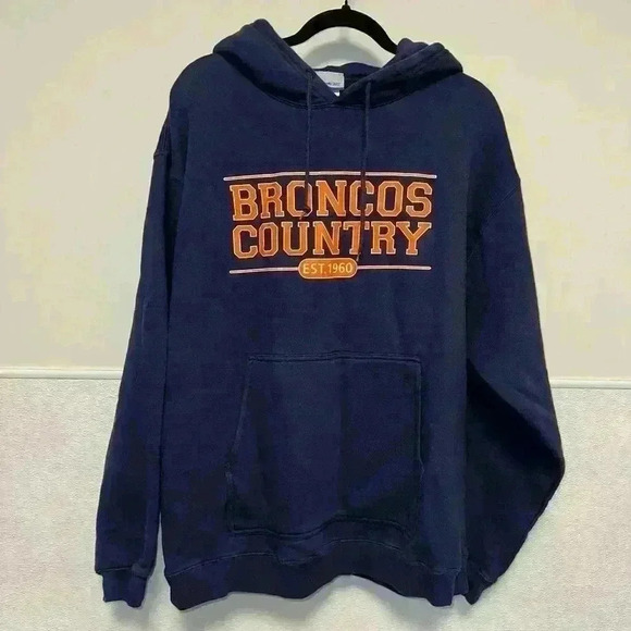 Reebok Other - Vintage Reebok Hoodie Denver Broncos Country Navy & Orange L/G Men’s